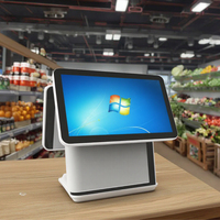 Windows Met Twee Schermen 10 Multi-In-One Pos Voor Groenten En Fruit Touchscreen Kassa Voor Efficiënt Beheer
