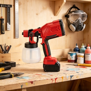 <span class=keywords><strong>Pistolet</strong></span> pulvérisateur électrique sans fil multifonctionnel L&P à batterie lithium sans balais pour la peinture à domicile et en extérieur - Product Image 6