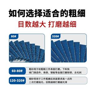 Fangdawang Flap Discs P100 100 Flower Pattern For Metal Grinding Polishing Sanding Discs - Product Image 5