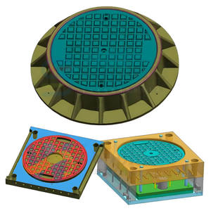 <span class=keywords><strong>SMC</strong></span> BMC 맨홀 커버 금형 FRP 복합 재료 압축 맨홀 커버 금형 - Product Image 1