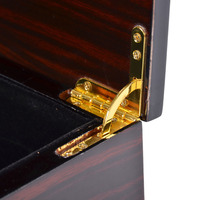 Boîte de rangement carrée en bois gravée au laser, de luxe, faite à la main, pour chocolats et bonbons, idéale pour cadeau - Saison Jeddah KSA