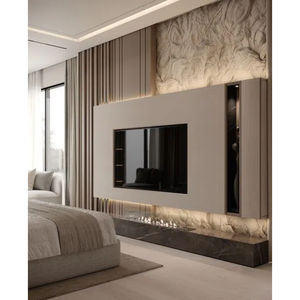 Offre Spéciale simple support de télévision en bois avec tiroir pour la maison salon meubles élégants étagère de télévision armoire en pierre <span class=keywords><strong>meuble</strong></span> de télévision - Product Image 1