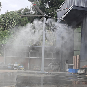 Commercial Use 3.7m PMSM <b>Standing</b> Type Cool Mist HVLS Outdoor Industrial <b>Fan</b> with Water Mist - Product Image 1