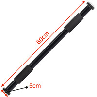 Barre de traction télescopique en acier réglable pour porte, entraîneur de force avec revêtement EVA, longueur 62-100 cm, barre horizontale