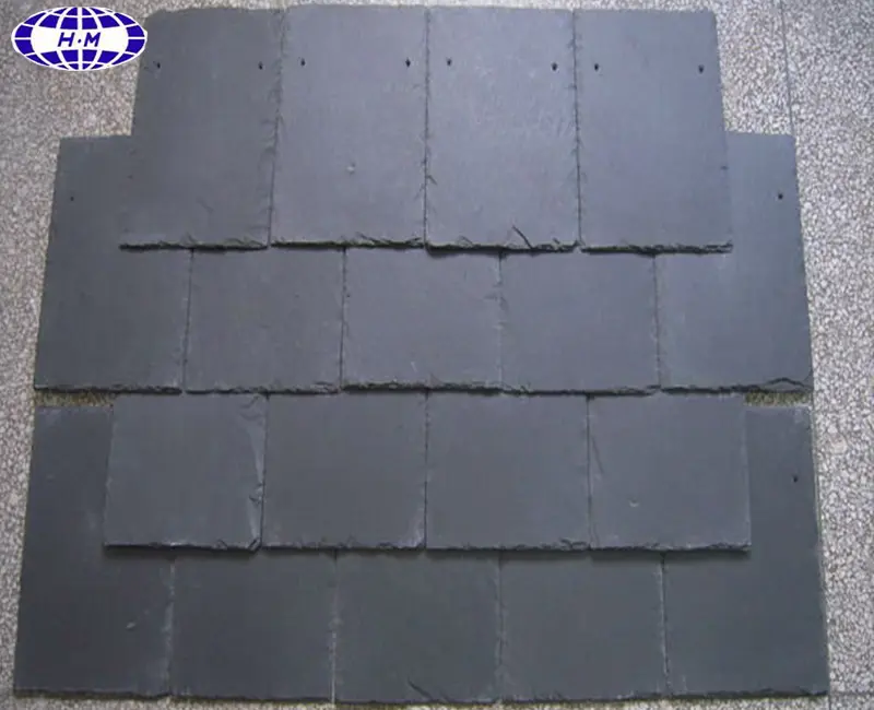 China wholesale eco-friendly nature black slate roof tiles