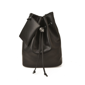 Borsa <span class=keywords><strong>a</strong></span> Tracolla Grande in Pelle PU per <span class=keywords><strong>Donna</strong></span>, Nuova Borsa <span class=keywords><strong>a</strong></span> Secchiello con Coulisse - Product Image 5