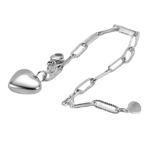 Bracelet en acier inoxydable en forme de cœur, couleur or, bijoux à breloques, cadeau pour femmes - Product Image 5