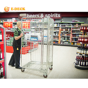 E-DECK运输存储钢嵌套折叠滚动网辊容器 - Product Image 6