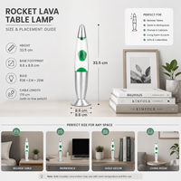 Lampe de table décorative moderne en aluminium et verre, sans fil, à LED effet lave, pour salon, cadeau, vente au détail et en gros