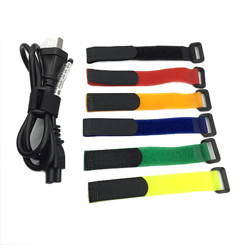 Double Side Nylon Hook Loop Fastener Reusable Self-Adhesive Cable Ties Battery Straps Plastic Buckle Fastening Wraps Strap
