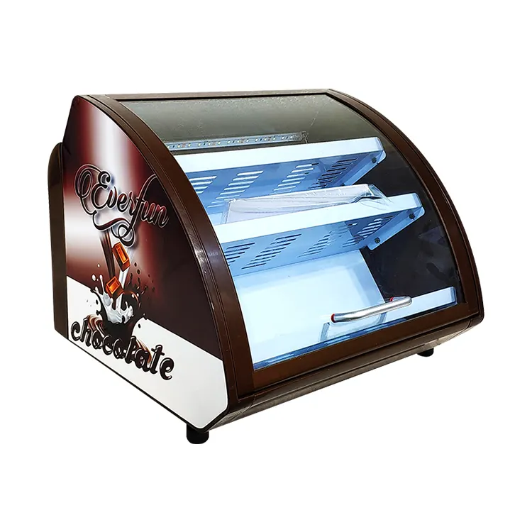 Meisda SC15 15L Mini Display cioccolato commerciale a temperatura singola vetrina vetro curvo porta frigo