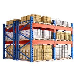 Sistema de Estanterías de Almacenamiento de Acero Resistente con Protección Anticorrosión, Recubrimiento en Polvo, Capacidad de 2 Toneladas, Estantería para Palés - Product Image 1