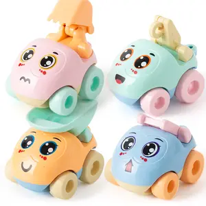 Voiture jouet mignon pour enfants, Mini inertie, dessin animé, ingénierie, voiture, creuser, chargement, véhicule mélangeur, inertie, jouets moulés sous pression, Offre Spéciale