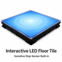 Jeu interactif d'éveil au sol en métal pour intérieur, avec capteurs lumineux, cube d'arcade et pédale de jeu, pour parc de trampolines
