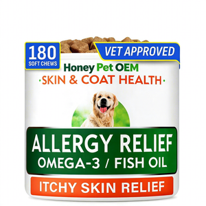 ODM OEM <span class=keywords><strong>Huile</strong></span> <span class=keywords><strong>de</strong></span> poisson à mâcher en comprimés, haute puissance EPA DHA, <span class=keywords><strong>huile</strong></span> <span class=keywords><strong>de</strong></span> <span class=keywords><strong>foie</strong></span> <span class=keywords><strong>de</strong></span> <span class=keywords><strong>morue</strong></span> pure <span class=keywords><strong>pour</strong></span> chiens, riche en protéines, absorption rapide, soutien immunitaire, Oméga 3 - Product Image 1