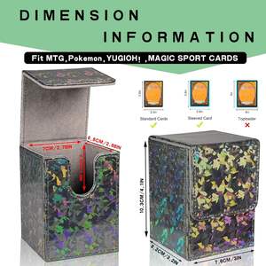 Sparkly Card Deck Box für 100 Karten Vertikale TCG Deck Box Kompatibel mit Commander MTG Magic the Gathering Cards - Product Image 2