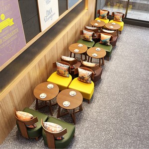 Ensembles de mobilier de restaurant modernes, banquettes de restaurant, canapé confortable avec cadre en bois massif, restaurant - Product Image 2