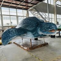 Modèle de tortue de mer animatronique en métal avec télécommande pour aire de jeux et parc sportif décoration de taille personnalisable