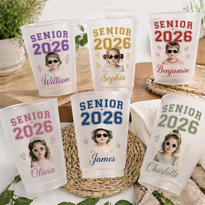Gobelets en plastique PP jetables givrés personnalisés sans BPA <span class=keywords><strong>avec</strong></span> logo, 12 oz et 16 oz, pour cadeaux de fête de remise de diplôme <span class=keywords><strong>avec</strong></span> <span class=keywords><strong>photo</strong></span> - Product Image 4