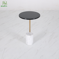 Style design, mobilier de maison haut de gamme, salon, petite table basse, tables d'appoint en acier inoxydable et marbre pour la maison