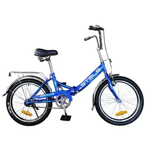 Vélo pliable de bonne qualité, jante en alliage d'acier, fourche, frein au pied, 4 couleurs, en stock, 20 pouces, vente en gros