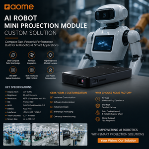 Projecteur de télévision intelligent Android portable 2026 4K DLP Home Cinéma Lampe LED pour films en plein air Jeux <span class=keywords><strong>Mini</strong></span> versions 9 11.0 - Product Image 2
