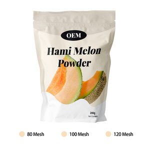 Poudre de melon Hami 80 Mesh 100 Mesh 200 Mesh, granulométrie OEM, fabricant B2B en vrac, certifié ISO HACCP - Product Image 1