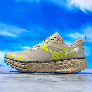 Men's Lightweight Breathable Anti-Slip Stylish Sporty Lace-up Running Shoes Low-Cut Durable Rubber <b>Sole</b> Comfortable Textile - Product Image 3