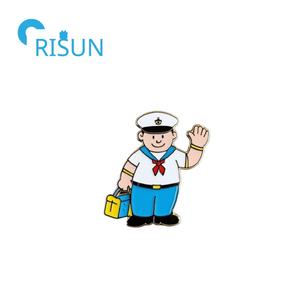 製造 金属製 セーラー ピンバッジ カスタム エナメル 英国海軍 潜水艦 セーラー ラペルピン 錨 セーリング 船長 ピンブローチ - Product Image 2