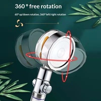 Nouvelle douchette de pluie pressurisée NABING pour salle de bain, avec ventilateur à hélice double turbo, idéale pour les espaces étroits - Modèle Tour de Guangzhou