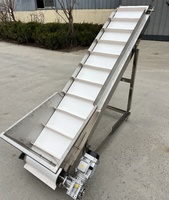 Nouveau Convoyeur à Bande Inclinée en Acier Inoxydable Mulong, Contrôle de Vitesse Personnalisé, Moteur Électrique, Facile à Utiliser, Capacité de 3 Tonnes/Heure