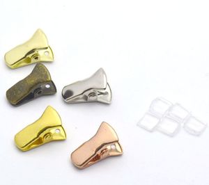 Mini pince à ressort en métal Textura, pince décorative en nickel, pince à papier, pince à vêtements, bureau, maison, artisanat créatif, personnalisé 20x6mm - Product Image 6