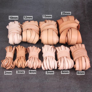 LST271 Изготовление ювелирных изделий 8 мм/6 мм натуральный Органайзер Регулируемый DIY круглый кожаный шнур ожерелье оптом натуральная кожа шнурки - Product Image 3