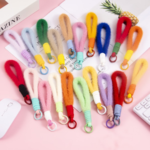 Correa universal de felpa para teléfonos móviles, accesorios decorativos, cuerda para llavero - Product Image 6