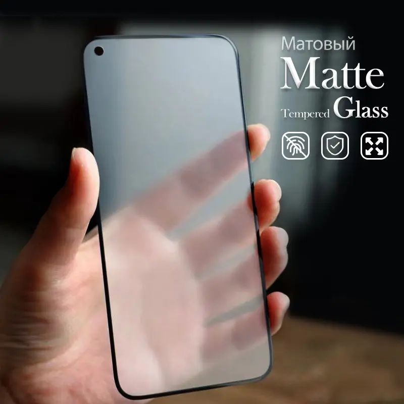 Oneplus Matte Tempered Glass 9H 3D Curved Full Glue Screen Protector for One Plus Ace 7 7t 7Pro 8 8t 8Pro 9 Pro 9R 9RT 5G 10 Pro