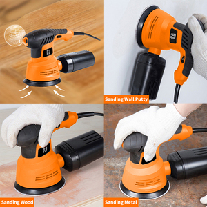 270W 125mm Electric DIY Orbital Hand <strong>Sander</strong> <strong>Palm</strong> <strong>Sander</strong> with Variable Speed and Dust Bag - Product Image 4