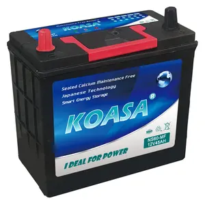 KOASA Trung Quốc Nhà Máy Mạnh Nhất NS60L-MF 46B24L(S)-MF Canxi Bạc 12V Axit Chì Kín Xe Pin