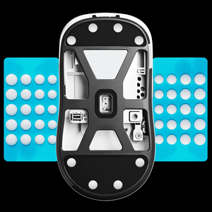 Patines de ratón de PTFE con puntos de baja fricción, deslizamiento universal, pegatinas de patines de ratón de vidrio, control de velocidad silencioso para accesorios de gaming - Product Image 1