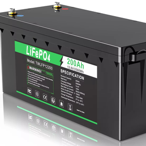 แบตเตอรี่ลิเธียมไอรอนฟอสเฟตแบบโซลิดสเตท 12V 200Ah พร้อมระบบจัดการแบตเตอรี่ (BMS) สำหรับการใช้งานแบบ Deep Cycle 4000 รอบ สำหรับรถบ้าน แผงโซลาร์เซลล์ ระบบออฟกริด รองรับอุณหภูมิการใช้งาน 0-50 องศาเซลเซียส - Product Image 1