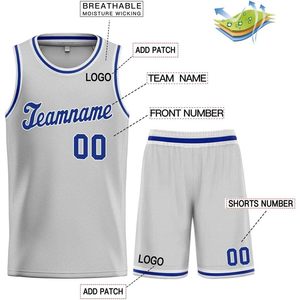 Maillot et short de basket-ball personnalisés pour hommes, uniforme avec nom et numéro personnalisés, vêtements de sport respirants sublimés, unisexe, adulte - Product Image 3