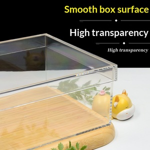 Boîte d'emballage haut de gamme transparente carrée en PS de qualité alimentaire, épaisse, 20 cm, pour cadeaux de festival - Product Image 3