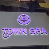 Papan Tanda LED Dual-lit Tahan Lama 3D Custom Huruf Stainless Steel Bercahaya untuk Signage Bisnis, Rumah Sakit, dan Penunjuk Arah