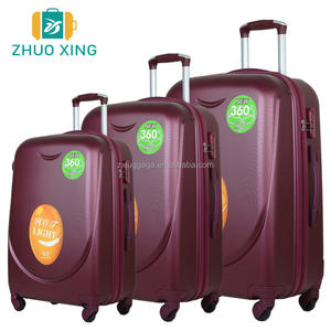 กระเป๋าเดินทางชุด 6 ใบ ขนาด 12 14 16 20 24 28 นิ้ว สีม่วง  วัสดุ ABS  แบบแข็ง  ยี่ห้อ Guangzhou <span class=keywords><strong>Polo</strong></span>  พร้อมล้อลาก - Product Image 2