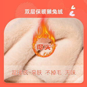 Cute Winter Fur Hat Gloves Hooded Scarf Set For Women Three Piece Neck Warmer Fresh Sweet Style - Product Image 4