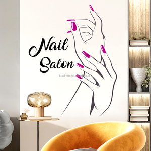 <span class=keywords><strong>Adesivi</strong></span> <span class=keywords><strong>murali</strong></span> per Nail Studio modello Nail Salon <span class=keywords><strong>salone</strong></span> di bellezza Studio carta da parati <span class=keywords><strong>adesivi</strong></span> da parete autoadesivi - Product Image 4