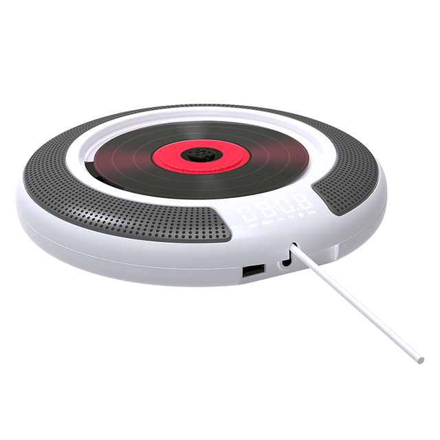 Hi-Fi MP3 AC Portable CD Player FM Radio USB/SD LED Display 10W Output Remote Control Speaker for Laptop Home