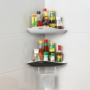 Étagère murale de salle de bain Mengni en plastique à ventouse, sans perçage, pour rangement de douche - Product Image 4