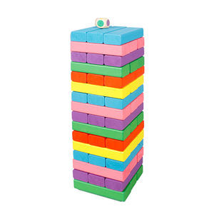 Gioco Classico in Legno per Interni, Torre Gigante Impilabile, <span class=keywords><strong>Blocchi</strong></span> Educativi Fai-da-Te <span class=keywords><strong>con</strong></span> Colore e Logo Personalizzabili - Product Image 5