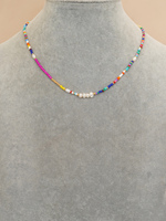 Go2boho Bohème coloré été collier de perles d'eau douce femmes cadeau fait à la main chaîne en or bijoux de mode Miyuki collier de perles