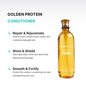 Tratamiento de Keratina Brasileña sin Formaldehído para Uso Profesional en Salón, 1000 ml, con Aceite de Argán y Proteína de Oro, Fórmula 2 en 1 - Product Image 2